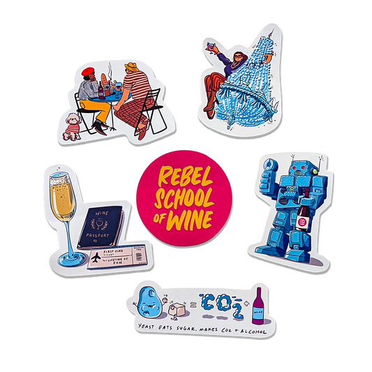 Rebel School of Wine Sticker Pack
