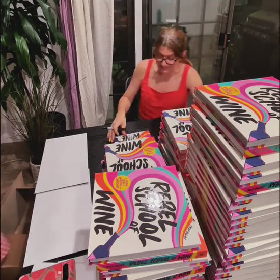 Tyler signing copies of Rebel School of Wine in Los Angeles