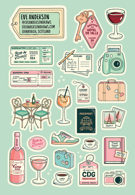 Eve Anderson sticker pages