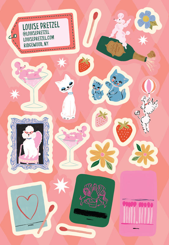 Louise Pretzel sticker pages