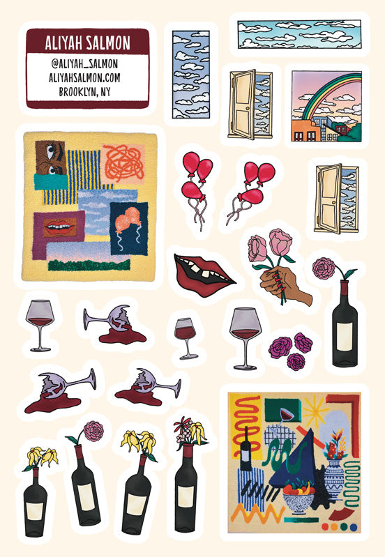 Aliyah Salmon sticker pages