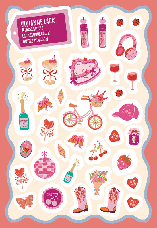 Vivianne Lack sticker pages