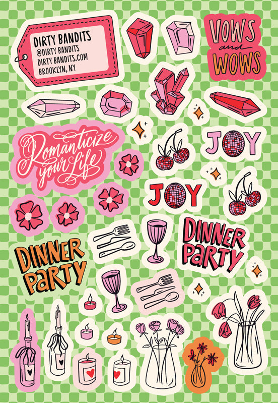 Dirty Bandits sticker pages